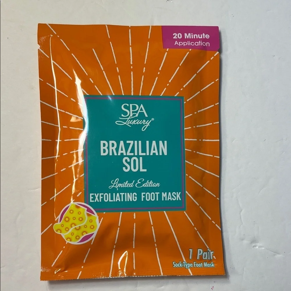 Brazilian Sol Exfoliating Foot Mask - Orange